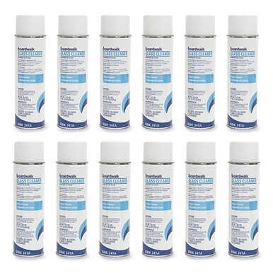Glass Cleaner, Sweet Scent, 18.5 oz. Aerosol Spray, 12/Carton