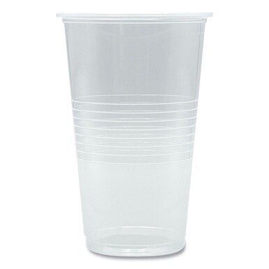 Translucent Plastic Cold Cups, 20 oz, Clear, 1,000/Carton