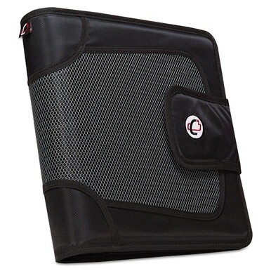 Premium Velcro Closure Binder, 3 Rings, 2&quot; Capacity, 11 x 8.5, Black
