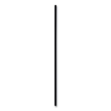 Cocktail Straws, 8&quot;, Polypropylene, Black, 5,000/Carton