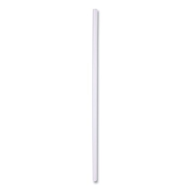 Wrapped Jumbo Straws, 7.75&quot;, Polypropylene, Clear, 12,000/Carton