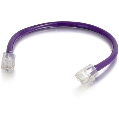 C2G 35 ft Cat6 Non Booted UTP Unshielded Network Patch Cable - Purple - 35 ft Category 6 Network Cable for Network Device - First End: 1 x RJ-45 Network - Male - Second End: 1 x RJ-45 Network - Male -