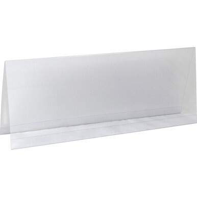 C-Line Heavyweight Rigid Plastic Name Tent Holder - Large Size, 4-1/4 x 11, 25/BX, 87507