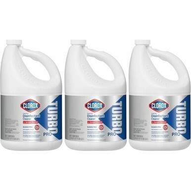 Clorox Turbo Pro Disinfectant Cleaner for Sprayer Devices - 121 fl oz (3.8 quart) - Fresh ScentBottle - 3 / Carton - White