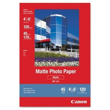 Matte Photo Paper, 4 x 6, Matte White, 120/Pack