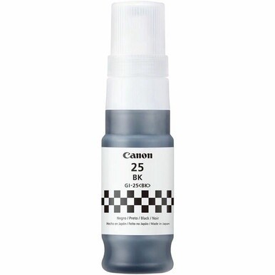 Canon GI-25 Ink Bottles - Inkjet - Black - 3000 Pages - 1 Each