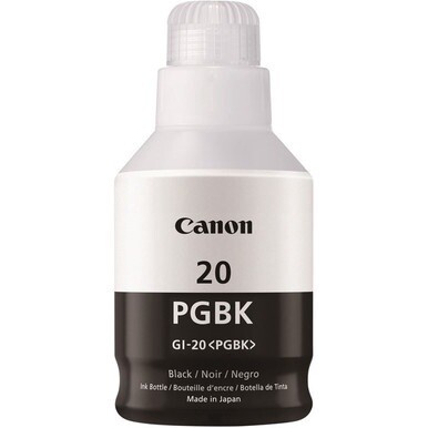 Canon GI-20 MegaTank Ink - Inkjet - Black - 1 Each