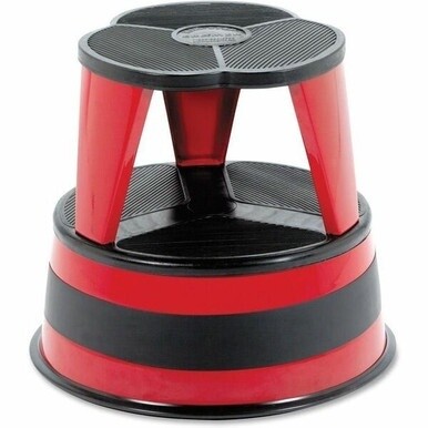Cramer Original All-steel Kik-Step Stool - 350 lb Load Capacity - 16&quot; x 16&quot;14&quot; - Red