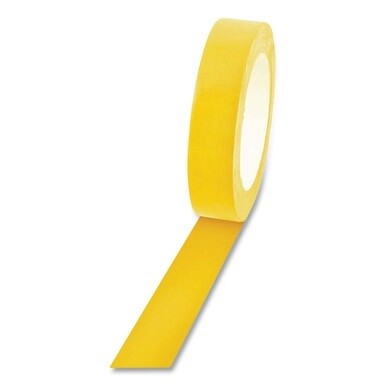 Floor Tape, 1&quot; x 36 yds, Yellow