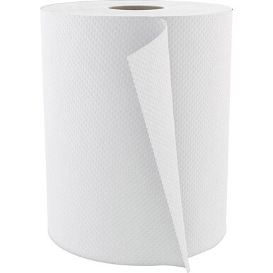 Cascades PRO Select Roll Paper Towel - 1 Ply - 7.80&quot; x 600 ft - White - Paper - Absorbent - For Hand, Education, Industry, Food Service - 12 / Carton
