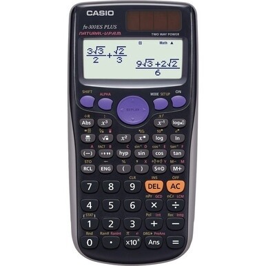 Casio fx-300ES PLUS 2nd Edition Standard Scientific Calculator - Textbook Display, Solar, Auto Power Off - 4 Line(s) - 16 Digits - Solar Powered