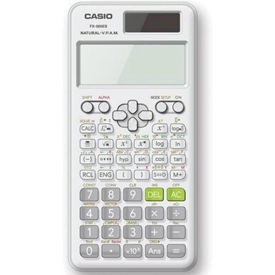 Casio FX115ESPLUS Scientific Calculator - Hard Case, Auto Power Off, Dual Power, Textbook Display - 4 Line(s) - 16 Digits - Battery/Solar Powered - 1 - 1&quot; x 3.3&quot; x 6.5&quot; - White - 1 Each