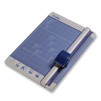 CARL Professional 12&quot; Rotary Paper Trimmer - 1 x Blade(s)Cuts 10Sheet - 12&quot; Cutting Length - Straight Cutting - 0.8&quot; Height x 10.3&quot; Width x 12&quot; Depth - Metal Base - Gray