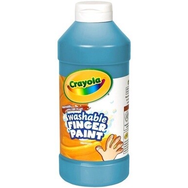 Crayola Washable Finger Paint - 16 fl oz - 1 Each - Blue