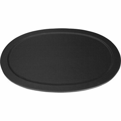 Dacasso Classic Leather Serving Tray - Leather, Stainless Steel Body - 1 Each