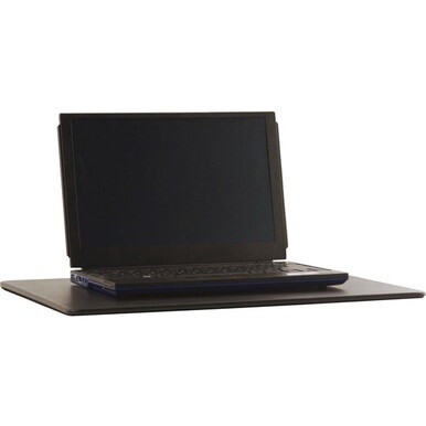 Dacasso Leather Lap Desk Pad - Black - Leather, Felt