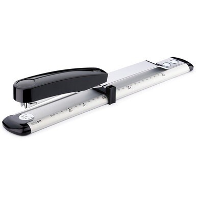 Novus B17 Long Arm Stapler - 11.75&quot; Staple Depth, 40 Sheet Capacity, Dual Staple Guide, German Engineered, Staple | Pin, 25 Year Warranty