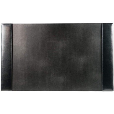 Dacasso Bonded Leather Desk Pad - Rectangular - 30&quot; Width x 18&quot; Depth - Felt - Bonded Leather - Black