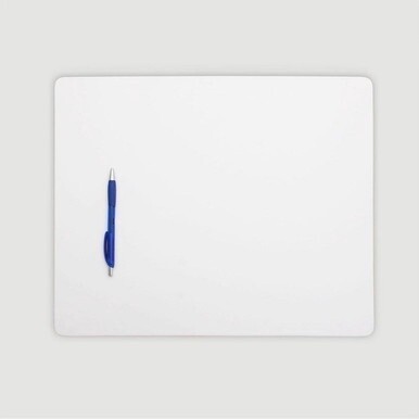 Dacasso Leatherette Conference Table Pad - Rectangular - 17&quot; Width - Leatherette, Velveteen - White