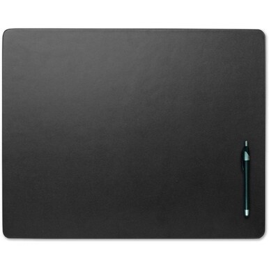 Dacasso Leather Conference Table Pad - Rectangular - 22&quot; Width x 16&quot; Depth - Felt Black Backing - Top Grain Leather - Black
