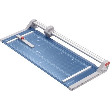 Dahle 554 Professional Rotary Trimmer - Cuts 20Sheet - 28&quot; Cutting Length - 3.4&quot; Height x 15.1&quot; Width - Metal Base, Steel, Aluminum, Plastic - Blue