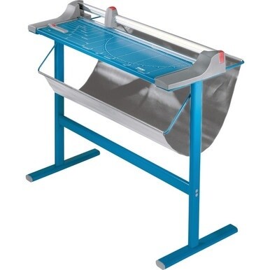 Dahle 448s Premium Rotary Trimmer w/stand - 20 Sheet Cutting Capacity - 51&quot; Cutting Length - Self-sharpening, Sturdy, Metal Base, Automatic Clamp, Non-slip Rubber Feet - Aluminum, Metal, Metal, Steel,