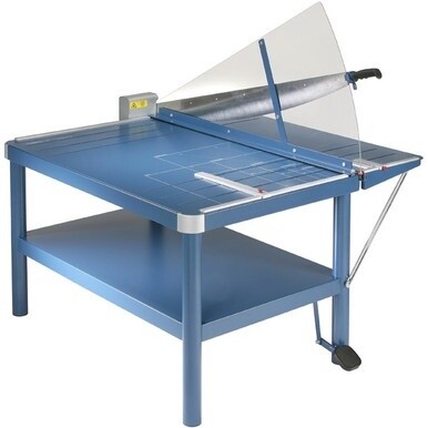 Dahle 565 Premium Guillotine Trimmer - Cuts 30Sheet - 43&quot; Cutting Length - 49&quot; Height - Metal Base, Acrylic Blade Guard, Steel, Aluminum, Plastic, Rubber - Blue