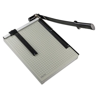 Vantage Guillotine Paper Trimmer/Cutter, 15 Sheets, 15&quot; Cut Length, Metal Base, 12.25 x 15.75