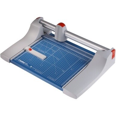 Dahle 440 Premium Rotary Trimmer - Cuts 30Sheet - 14&quot; Cutting Length - 4&quot; Height x 15.1&quot; Width - Steel Base, Aluminum, Plastic - Blue