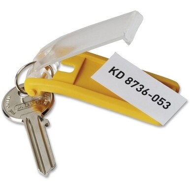 DURABLE&amp;reg; Key Tag - Plastic - 24 / Pack - Assorted