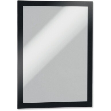 DURABLE&amp;reg; DURAFRAME&amp;reg; Self-Adhesive Magnetic Letter Sign Holder - Horizontal or Vertical, 9.5&quot; x 12&quot; Frame Size - Holds 8.5&quot; x 11&quot; Insert, 2 -Pack, Black