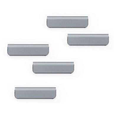 DURABLE DURAFIX Clip - 2.4&quot; Width - for Notes, Door, Reminder, Glass, Refrigerator, Cabinet, Appointment, Reminder - Residue-free, Easy to Use - 5Pack - Silver