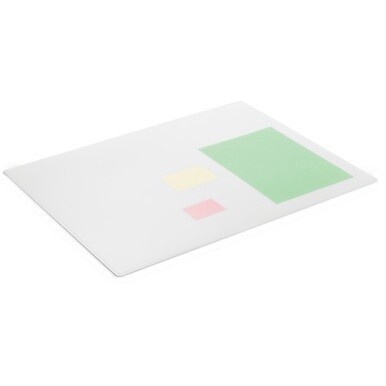 DURABLE Contoured Edge Desk Mat - Office - 19.69&quot; Length x 25.59&quot; Width - Rectangular - Polypropylene - Transparent - 1Each