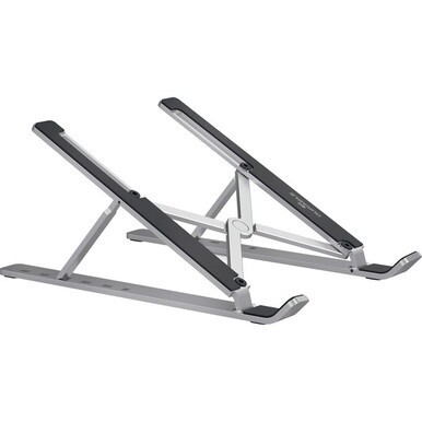 DURABLE Laptop Stand FOLD - Upto 15&quot; Screen Size Notebook Support - Aluminum - Silver