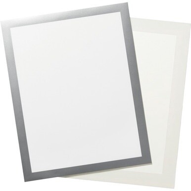 DURABLE&amp;reg; DURAFRAME&amp;reg; Self-Adhesive Magnetic Tabloid Sign Holder - Horizontal or Vertical, 12.25" x 18" Frame Size - Holds 11" x 17" Insert, 2 -Pack, Silver