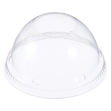Dome Lids for Foam Cups and Containers, Fits 12 oz to 24 oz Cups, Clear, 1,000/Carton