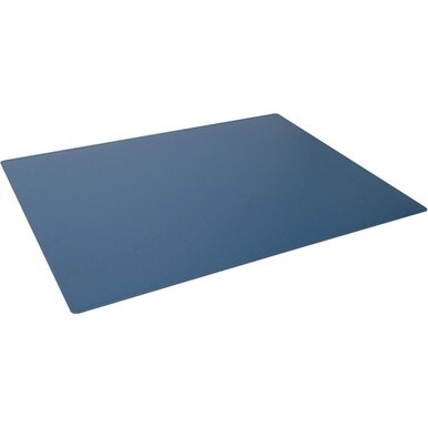 DURABLE Contoured Edge Desk Mat - Office - 19.69&quot; Length x 25.59&quot; Width - Rectangular - Polypropylene, Plastic - Dark Blue - 5 / Pack