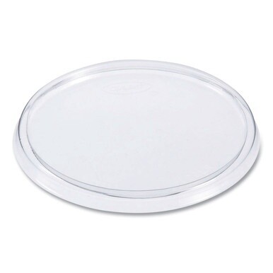 Non-Vented Cup Lids. Fits 10 oz to 14 oz Foam Cups, 6 oz to 8 oz Food Containers, 6 oz Bowls; Clear, 1,000/Carton