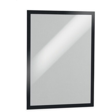 DURABLE&amp;reg; DURAFRAME&amp;reg; Self-Adhesive Magnetic Tabloid Sign Holder - Horizontal or Vertical, 12.25&quot; x 18&quot; Frame Size - Holds 11&quot; x 17&quot; Insert, 2 -Pack, Black