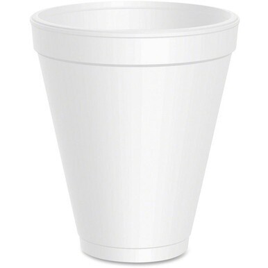 Dart 12 oz Squat Insulated Foam Cups - 40 / Pack - Round - 25 / Carton - White - Foam - Beverage, Tea, Coffee, Soft Drink, Juice, Hot Cider, Hot Chocolate, Cappuccino, Cold Drink, Hot Drink