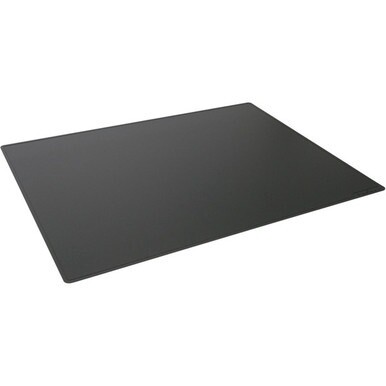 DURABLE Contoured Edge Desk Mat - Office - 19.69&quot; Length x 25.59&quot; Width - Rectangular - Polypropylene, Plastic - Black - 5 / Pack