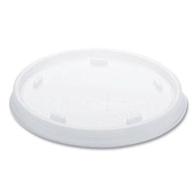 Plastic Cold Cup Lids, Fits 8 oz to 9 oz Cups, Translucent, 100 Pack, 10 Packs/Carton