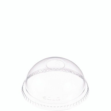Dome-Top Cold Cup Lids, Fits 16 oz, Clear, 1,000/Carton