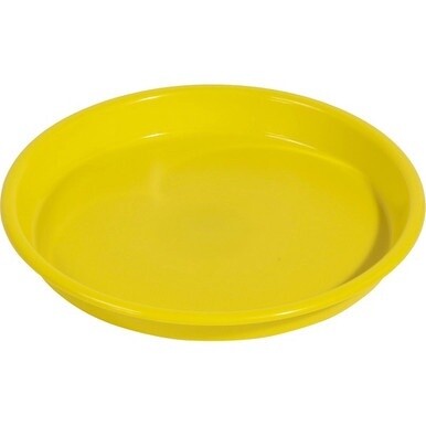 Deflecto Kids Antimicrobial Round Craft Tray - Accessories, Art, Craft - 1.61&quot;Height x 13.07&quot;Width x 13.07&quot;Depth - 1 Each - Yellow - Polypropylene