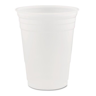 SOLO Party Plastic Cold Drink Cups, 16 oz, 50/Sleeve, 20 Sleeves/Carton