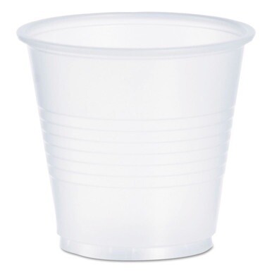 High-Impact Polystyrene Cold Cups, 3.5 oz, Translucent, 100/Pack