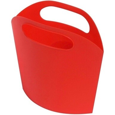 Deflecto Antimicrobial Kids Mini Tote - External Dimensions: 8&quot; Width x 5.4&quot; Depth x 2&quot; Height - Plastic - Red - For Art Supplies, Crayon