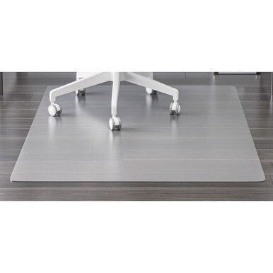 Deflecto EconoMat PLUS Antimicrobial Hard Floor Chair Mat - Hard Floor, Hardwood Floor, Tile Floor, Laminate Floor, Linoleum Floor, Concrete - 53&quot; Length x 45&quot; Width - Rectangular - Vinyl - Clear - 1 
