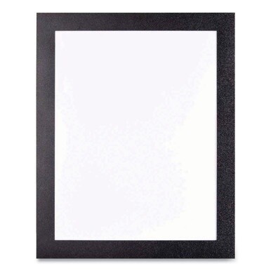 Self Adhesive Sign Holders, 8.5 x 11 Insert, Clear with Black Border, 2/Pack