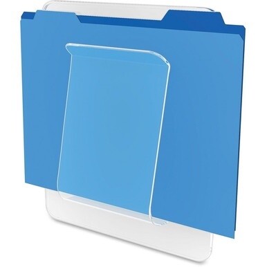 Deflecto Stand-Tall Wall File - 10.6&quot; Height x 9.3&quot; Width x 1.8&quot; Depth - Unbreakable, Stackable - Clear - Plastic - 1 Each